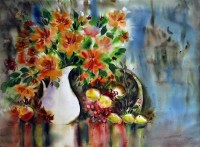 Shaima umer, 21 x 29 Inch, Water Color on Paper, Floral Painting, AC-SHA-006